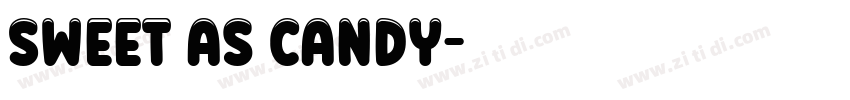 Sweet as candy字体转换